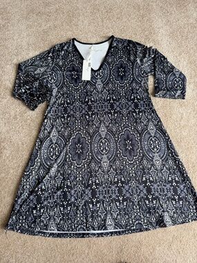 Laura Hlavac Geometric Print Dress – Size Medium